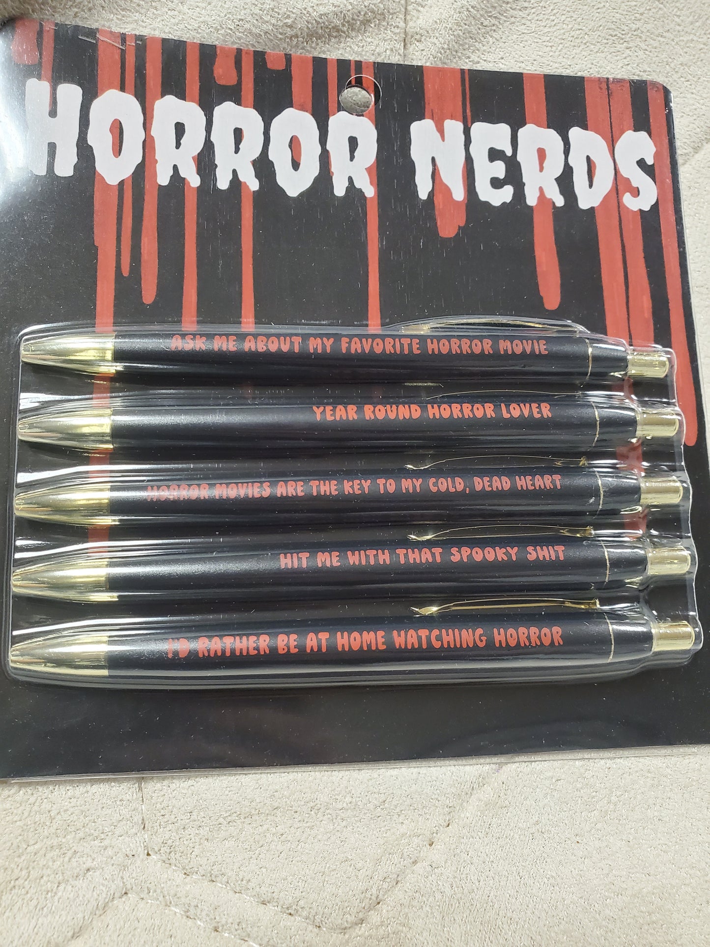 Horror Nerds pen set