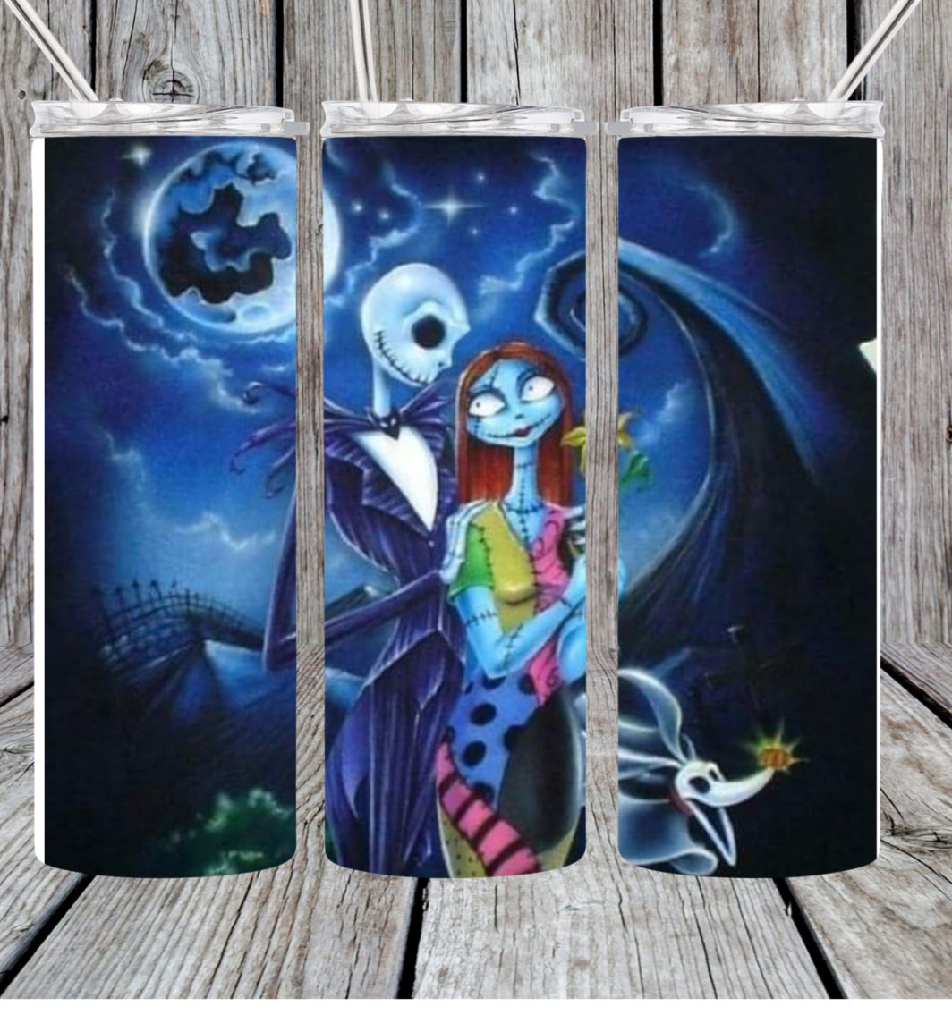 Jack and Sally tumbler