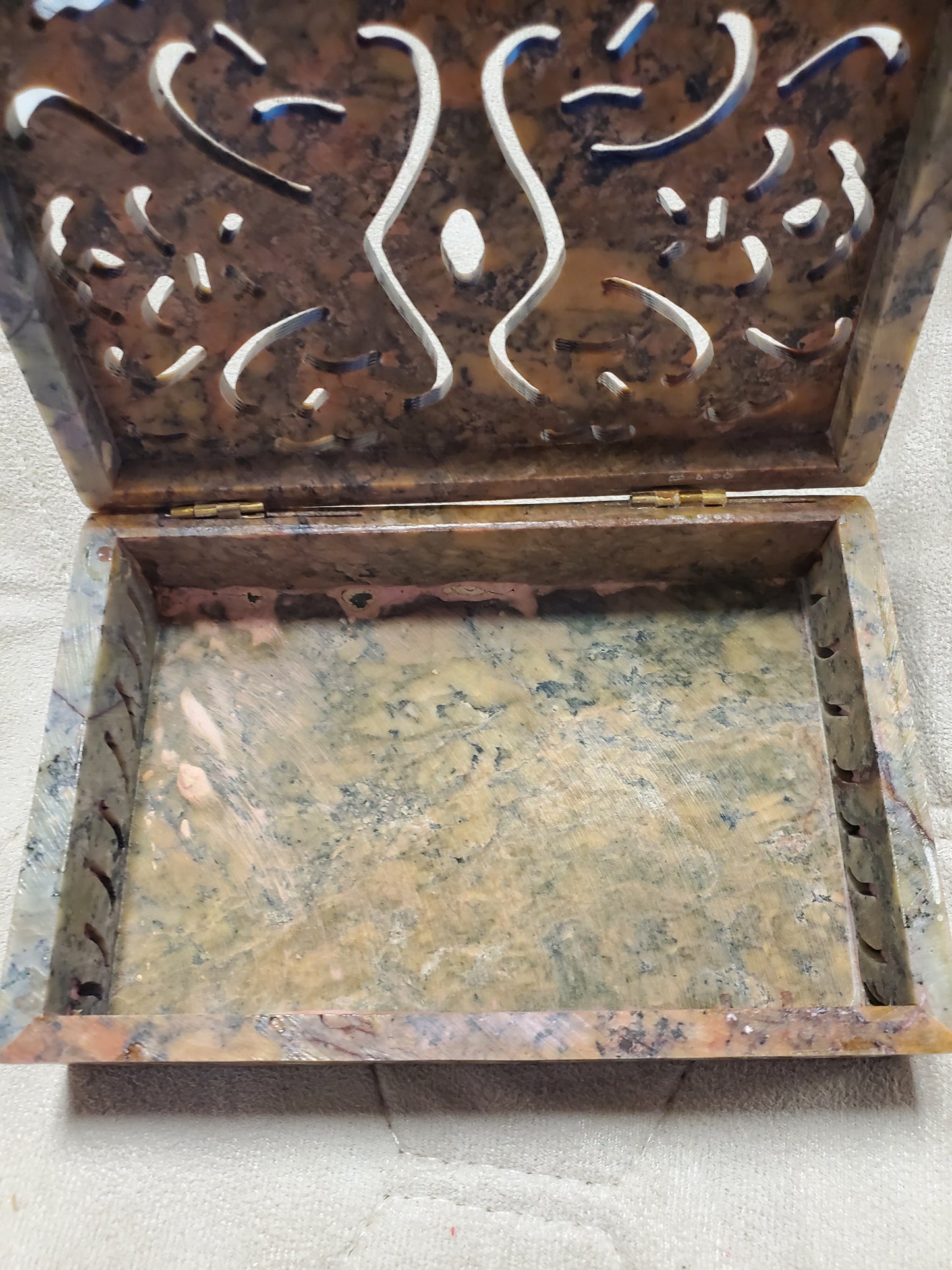 Soapstone scroll box