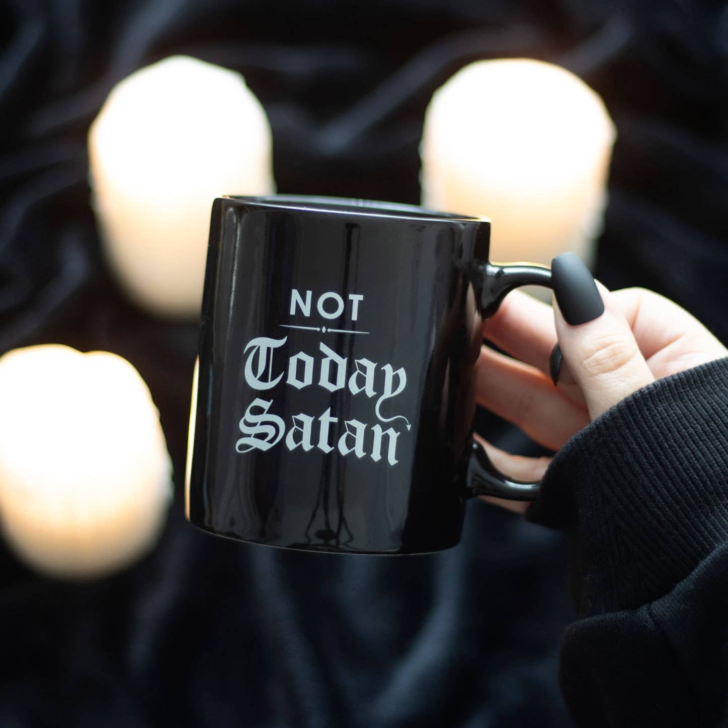 Not today Satan mug