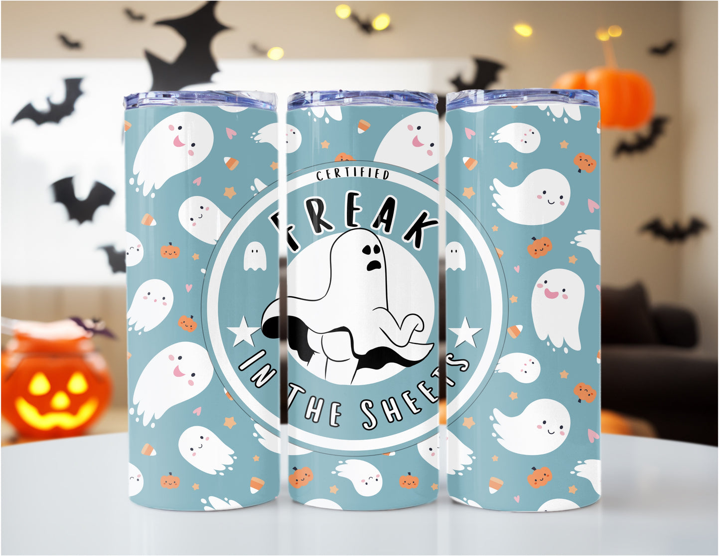 Freak in the sheets metal tumbler