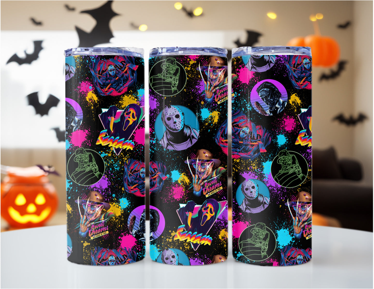 90s Inspired Horror Metal Tumbler