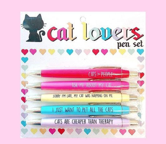 Cat lovers pen sets