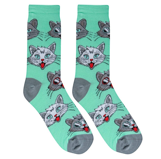 Crazy cat socks