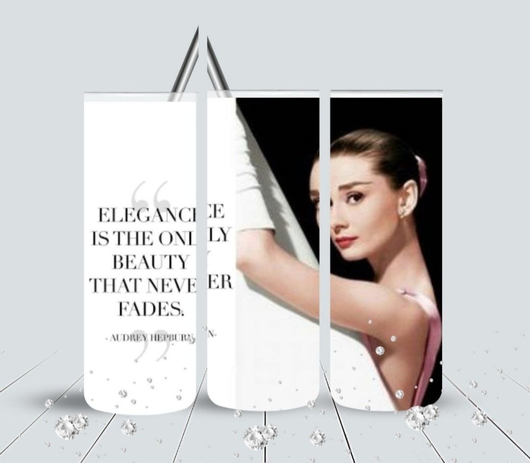 Audrey Hepbern Elegance tumbler
