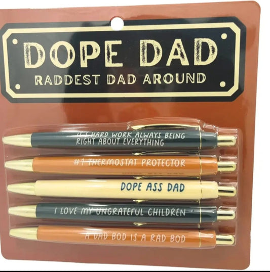 Dope Dad pen set