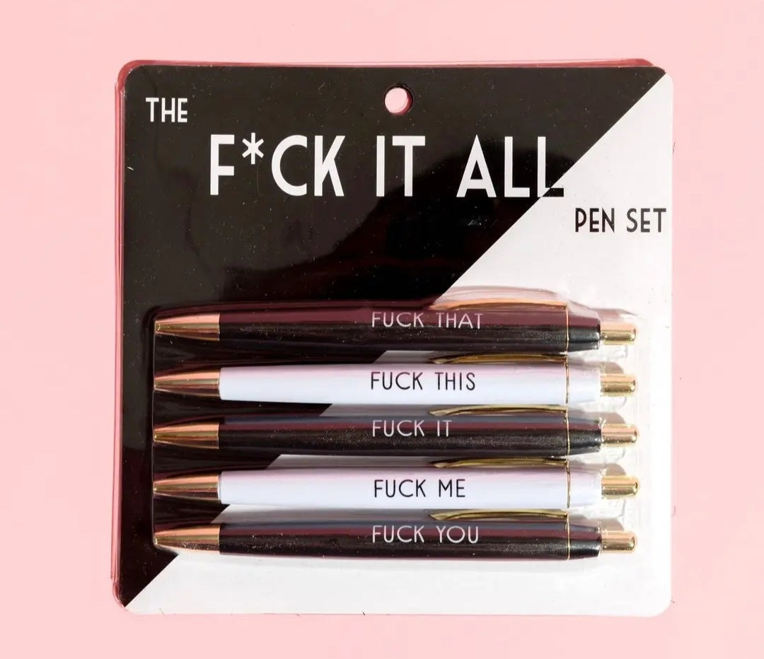 F*ck it all pen Set