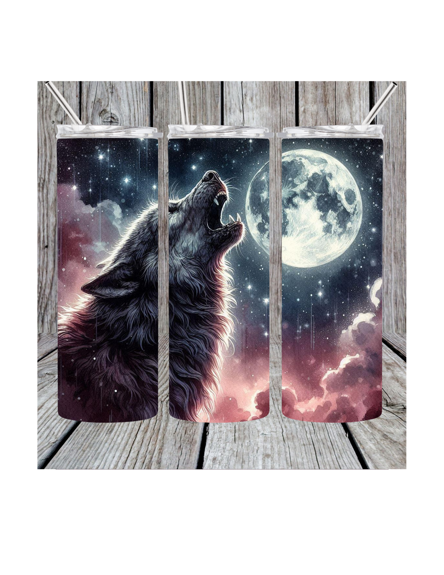 Howl at the moon tumbler