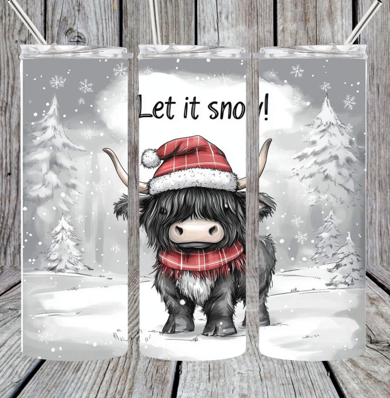Let it snow tumbler