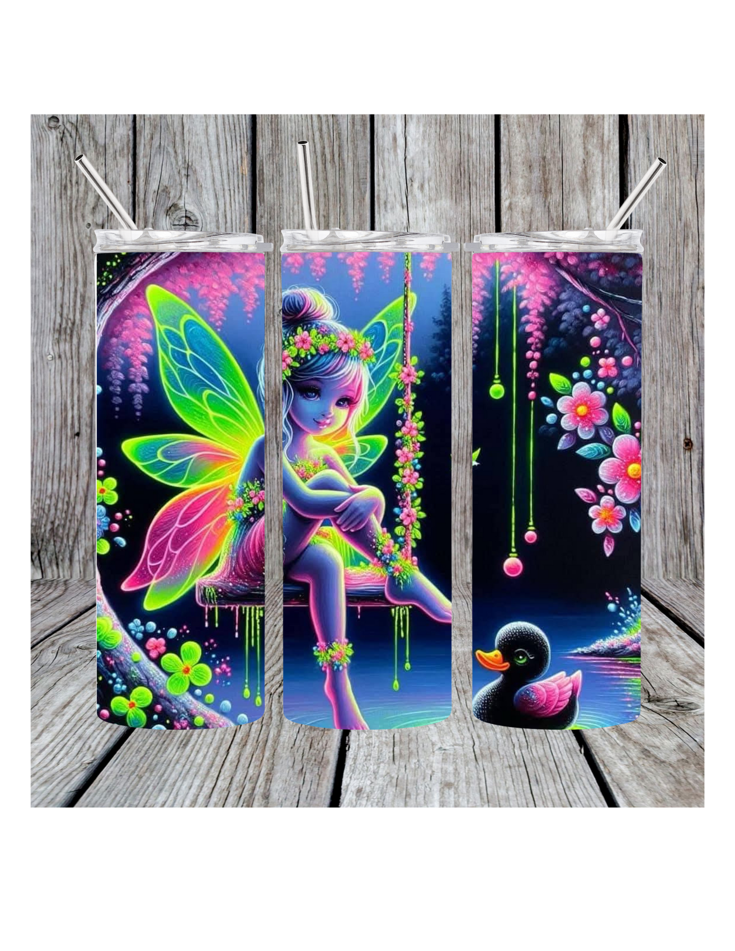 Neon fairy tumbler