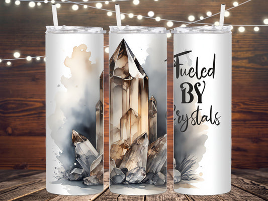 Fueled by Crystals Metal Insulated tumbler