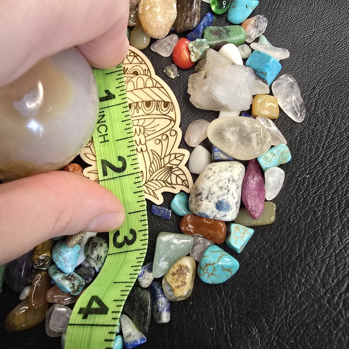 Mushroom Crystal Sphere Stand Holder