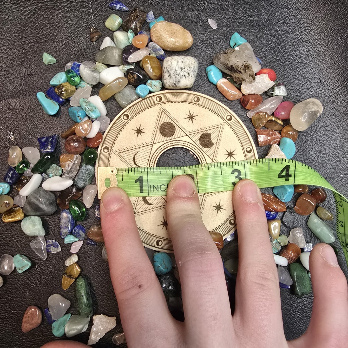 Moon Phases Crystal Sphere Stand