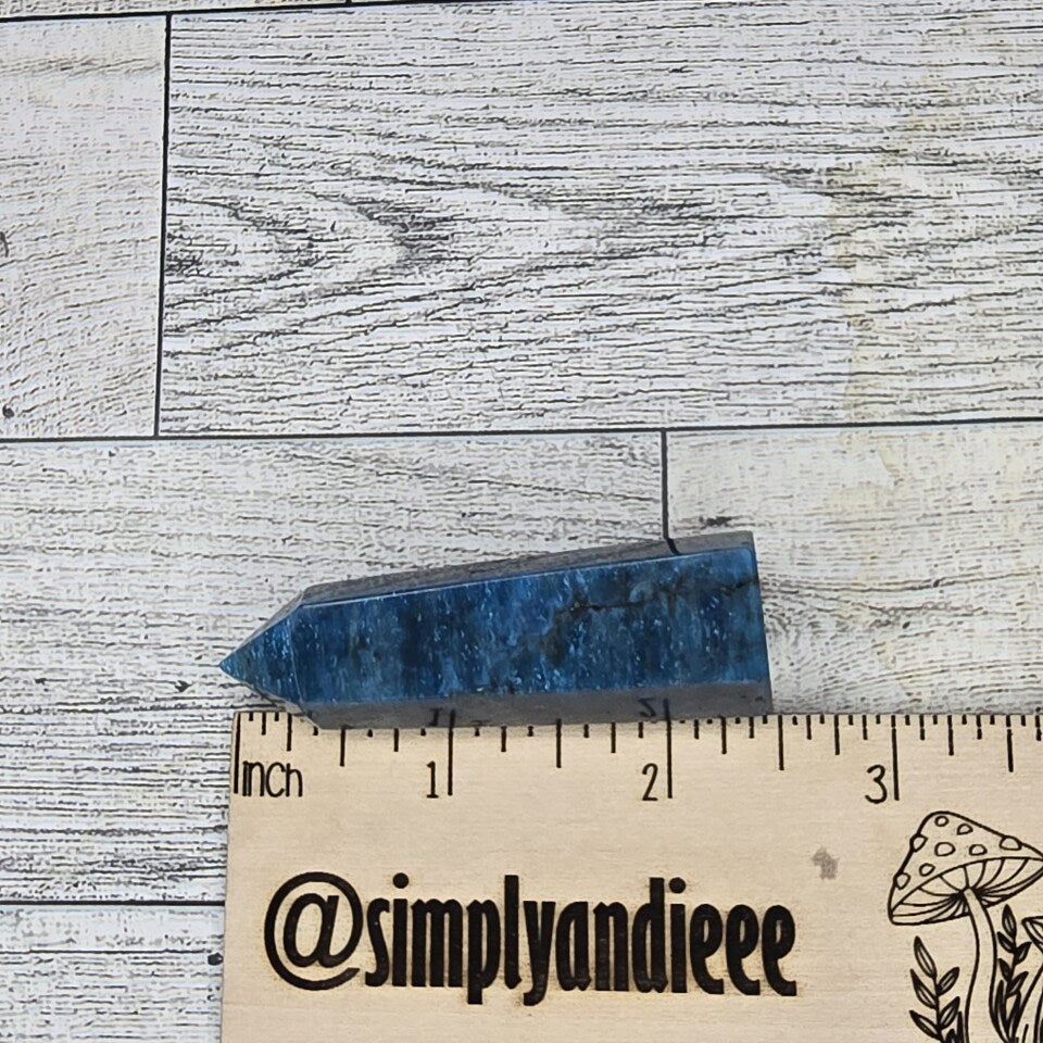 Blue Apatite Crystal tower point