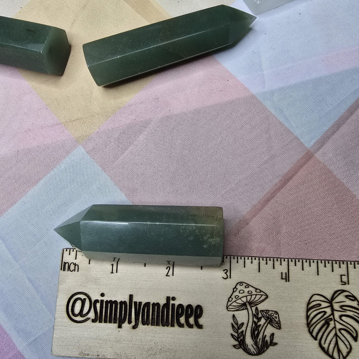 Green Aventurine Tower 3” Healing Crystal Point – Luck Abundance – New