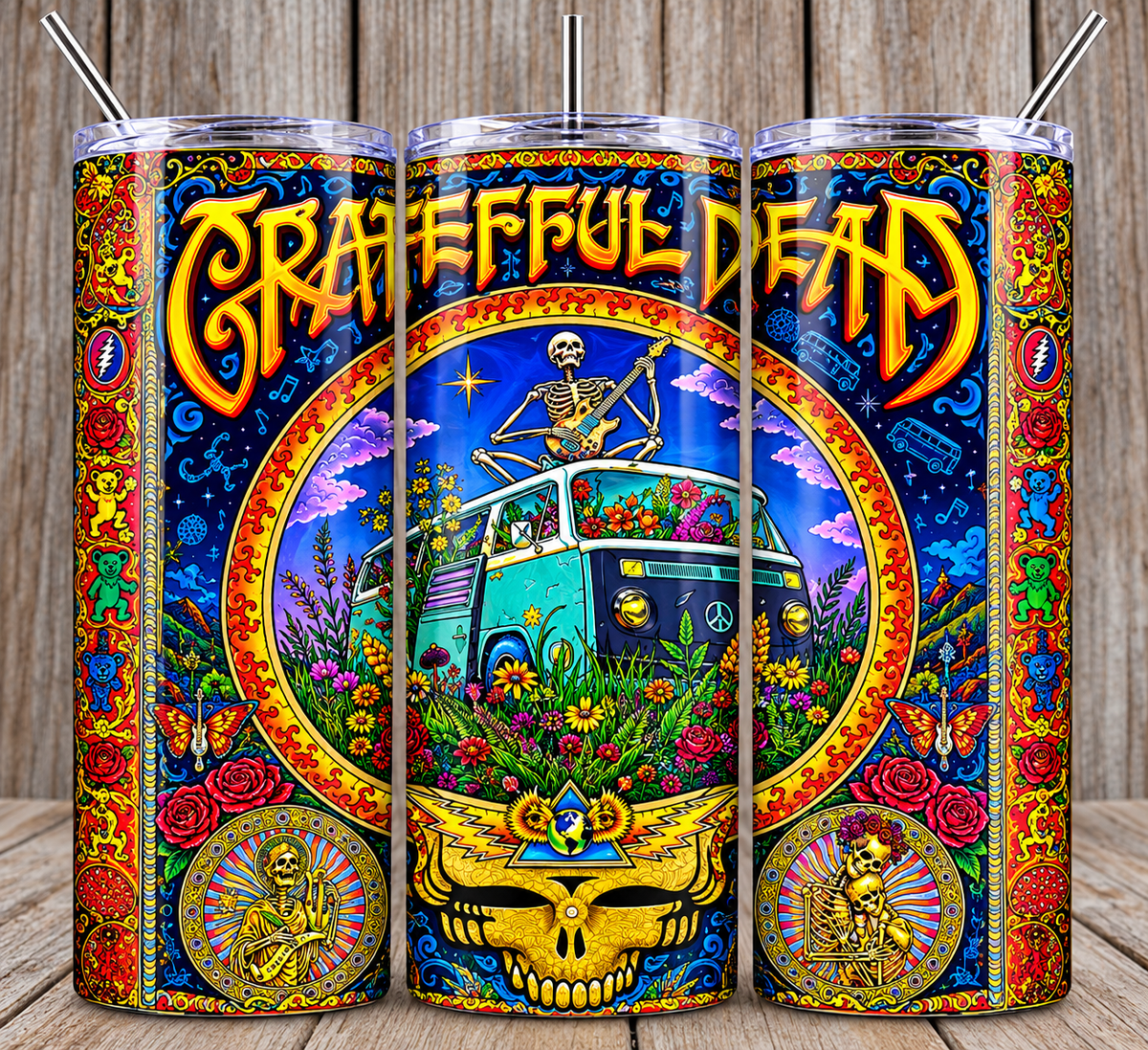 Grateful dead tumbler