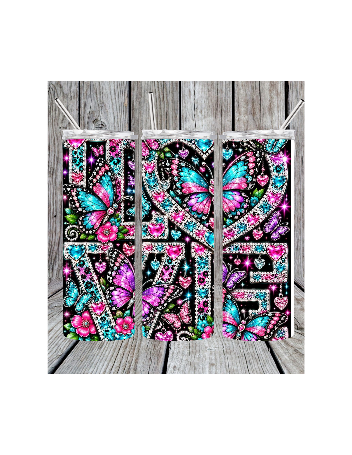 Butterfly love tumbler