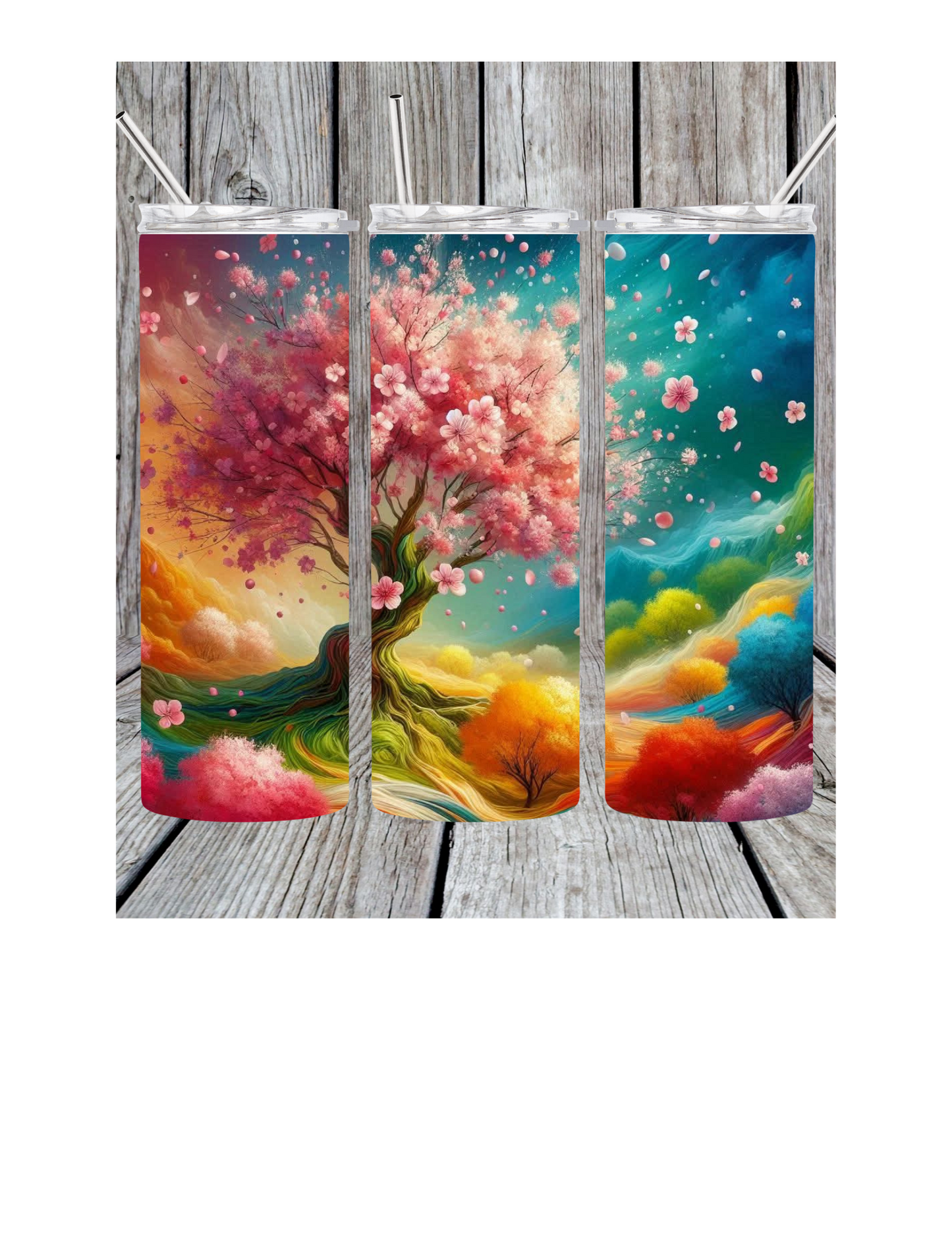 Cherry blossom tree tumbler