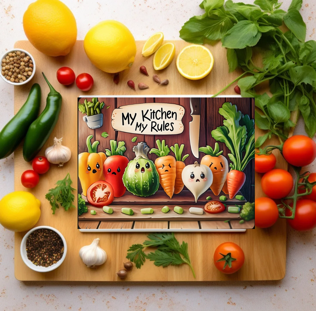 My kitchen my rules cutting board