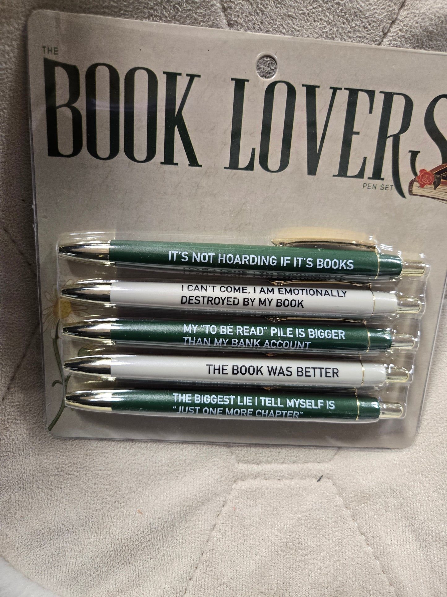 Book lovers pen set