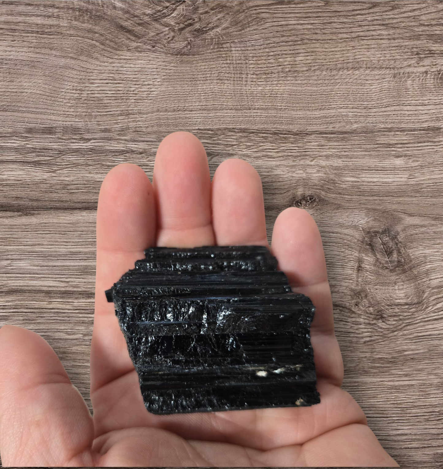 Raw black tourmaline