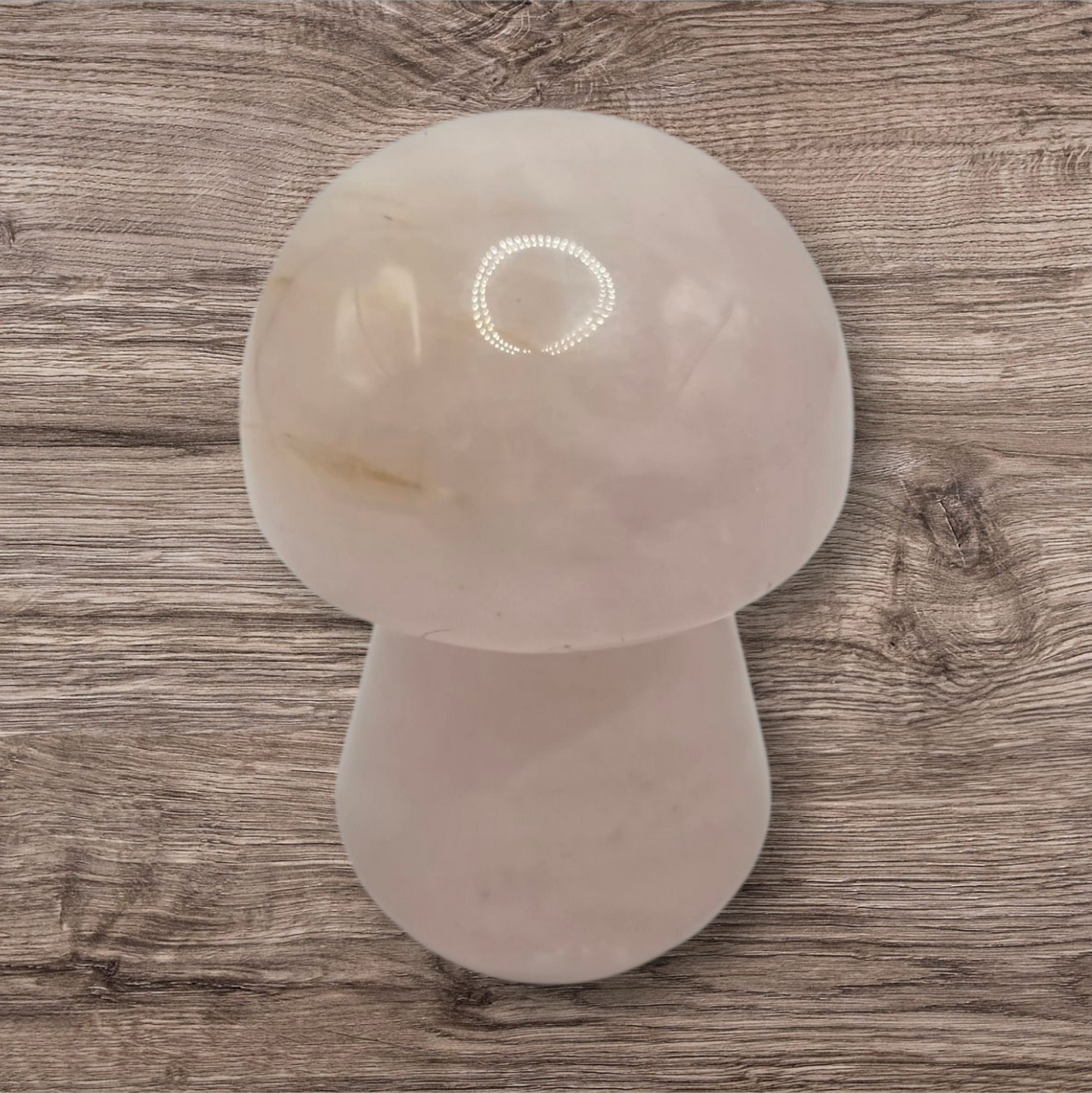 Rose quartz mushroom