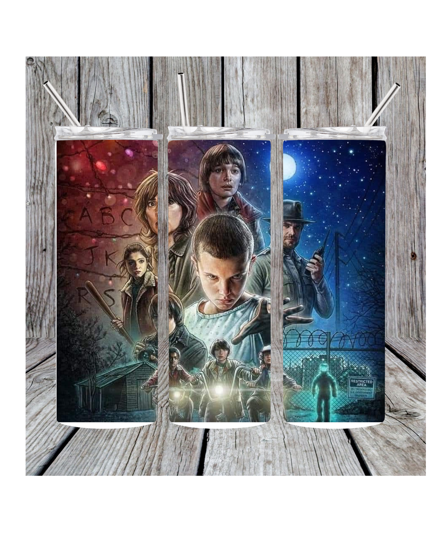 Stranger things tumbler