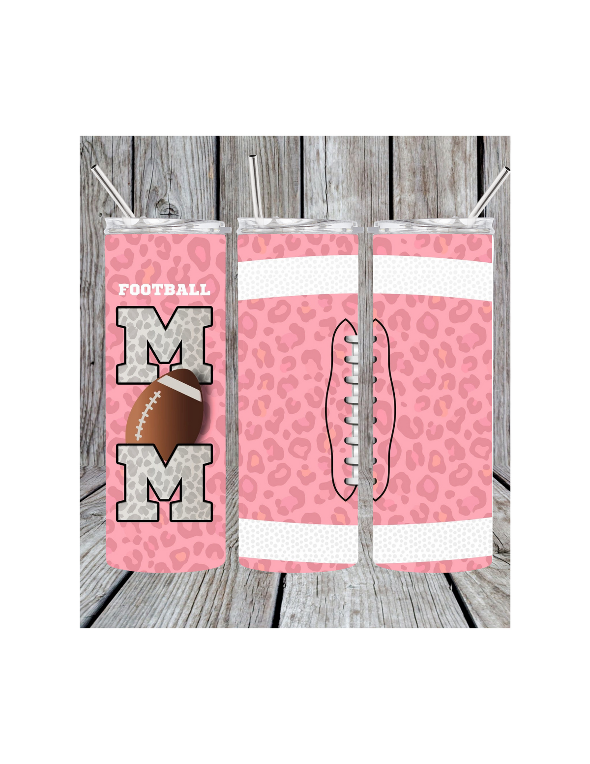 Football mom tumbler