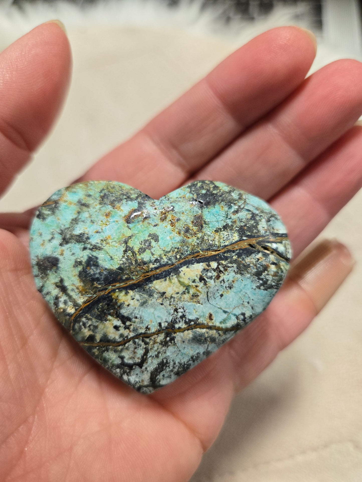 African Turquoise heart