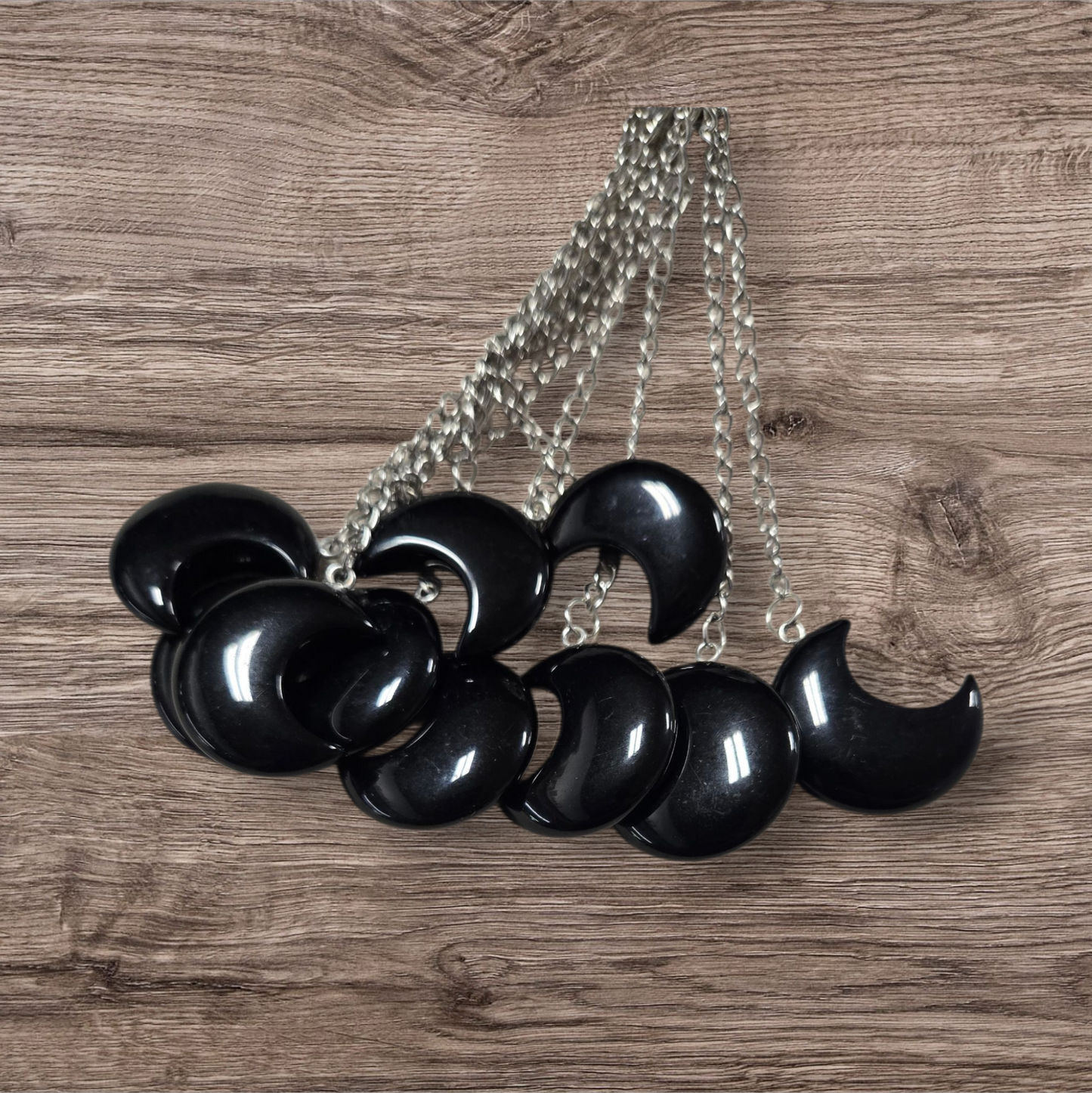 Black obsidian moon tea infuser