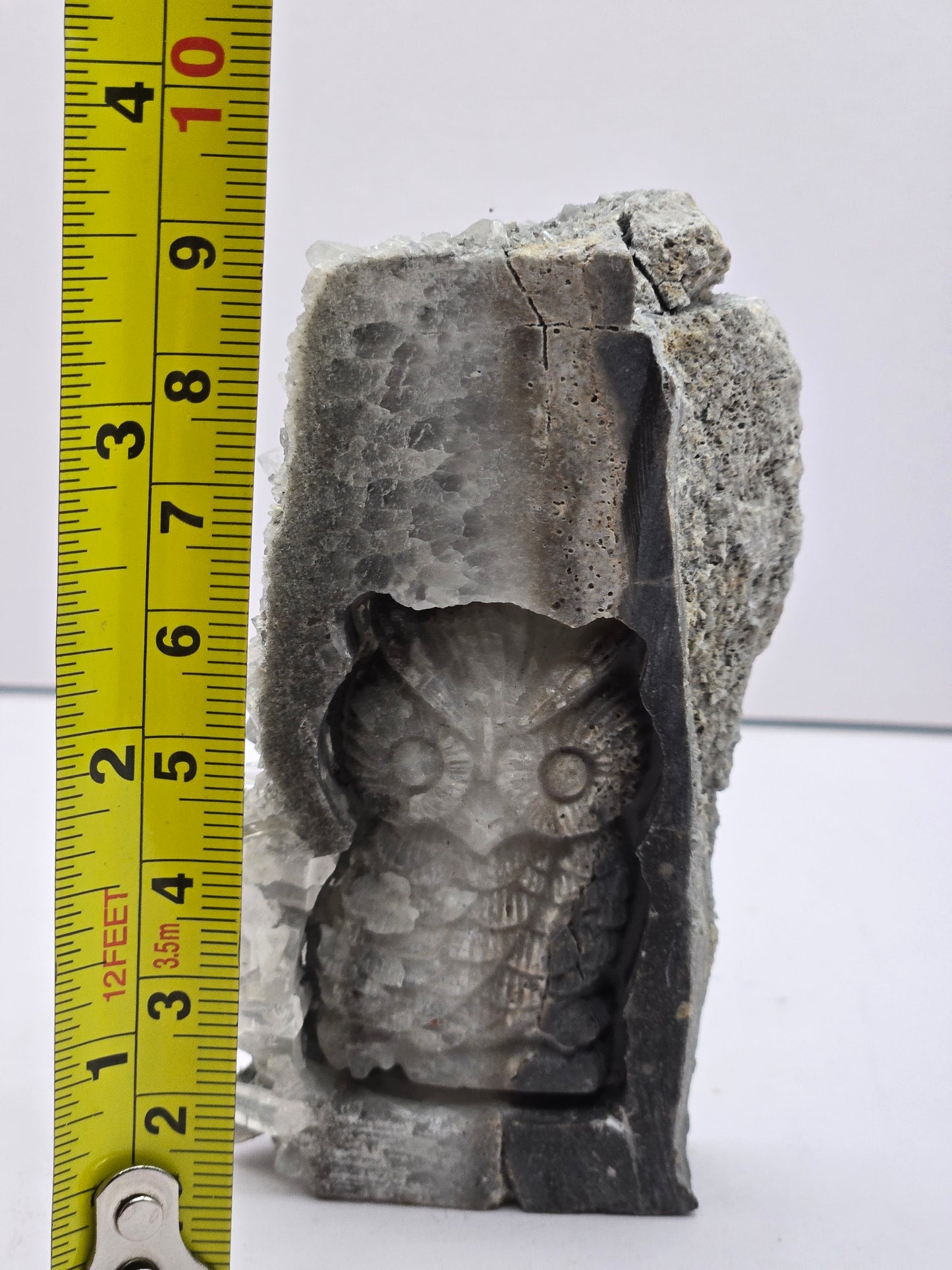 Quartz owl in matrix
