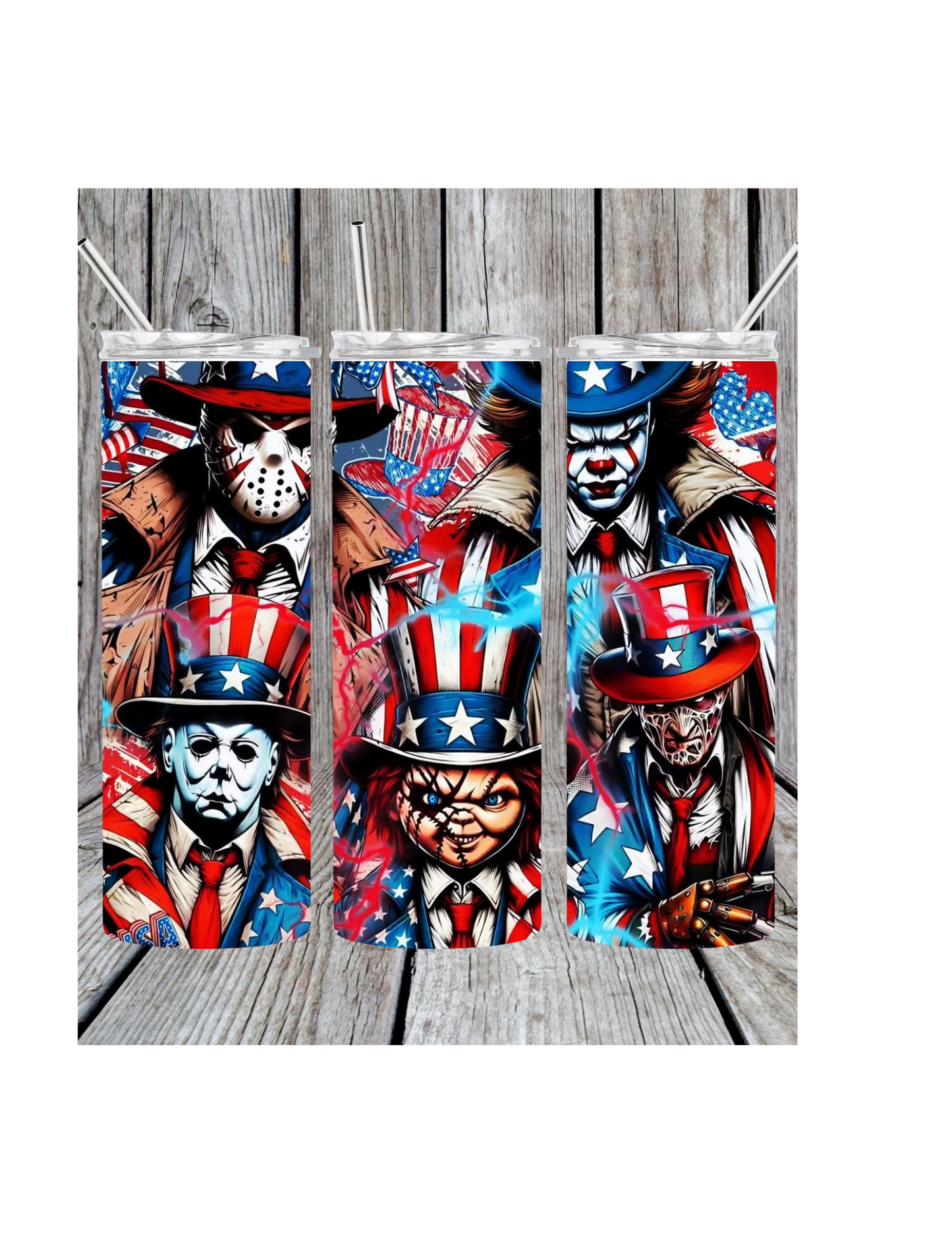 Americana Horror tumbler