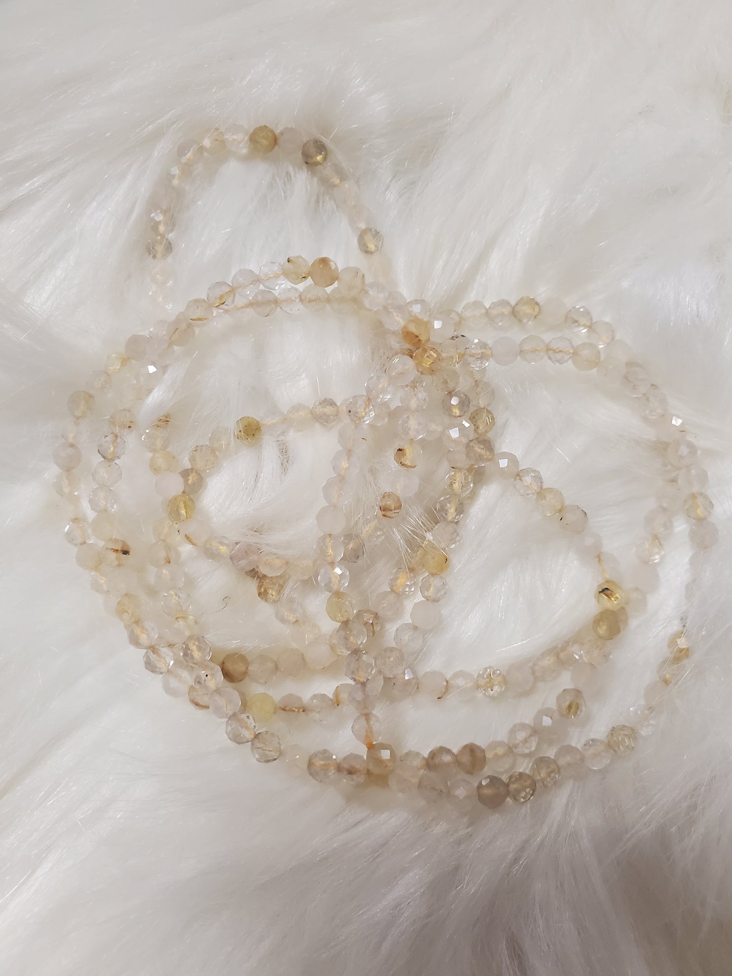 Rutilated quartz bracelet