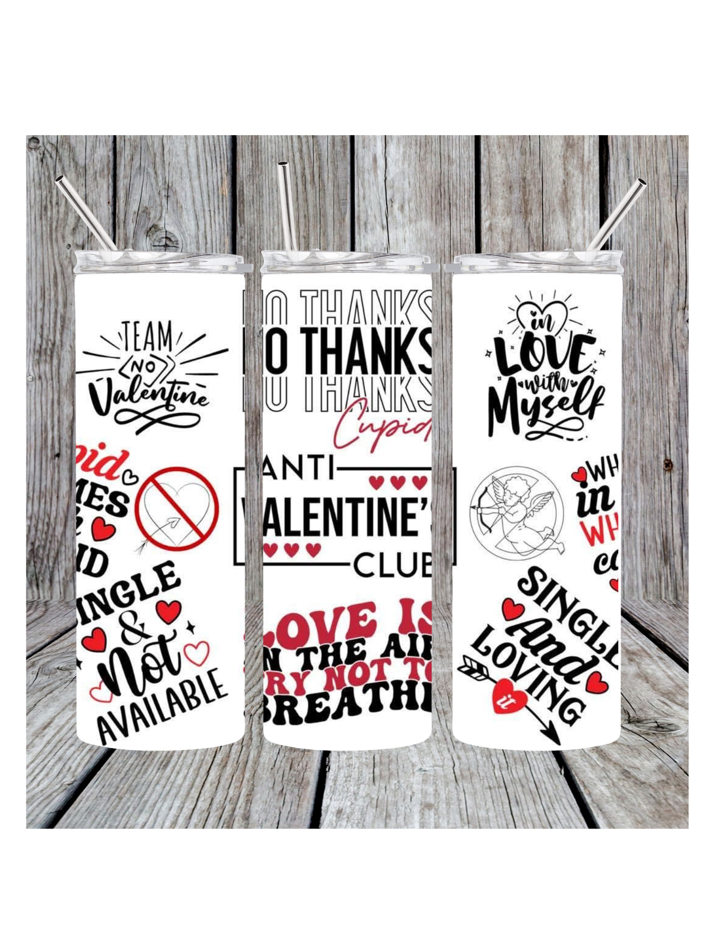 Anti valentine club tumbler