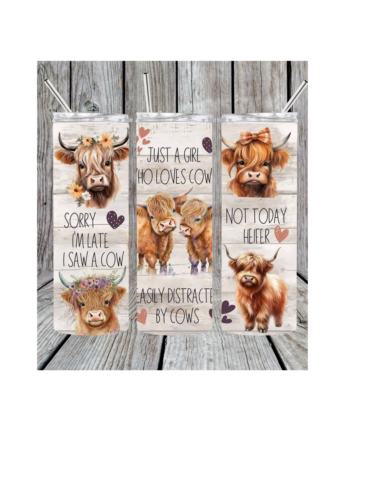 Just a girl who loves cows tumbler