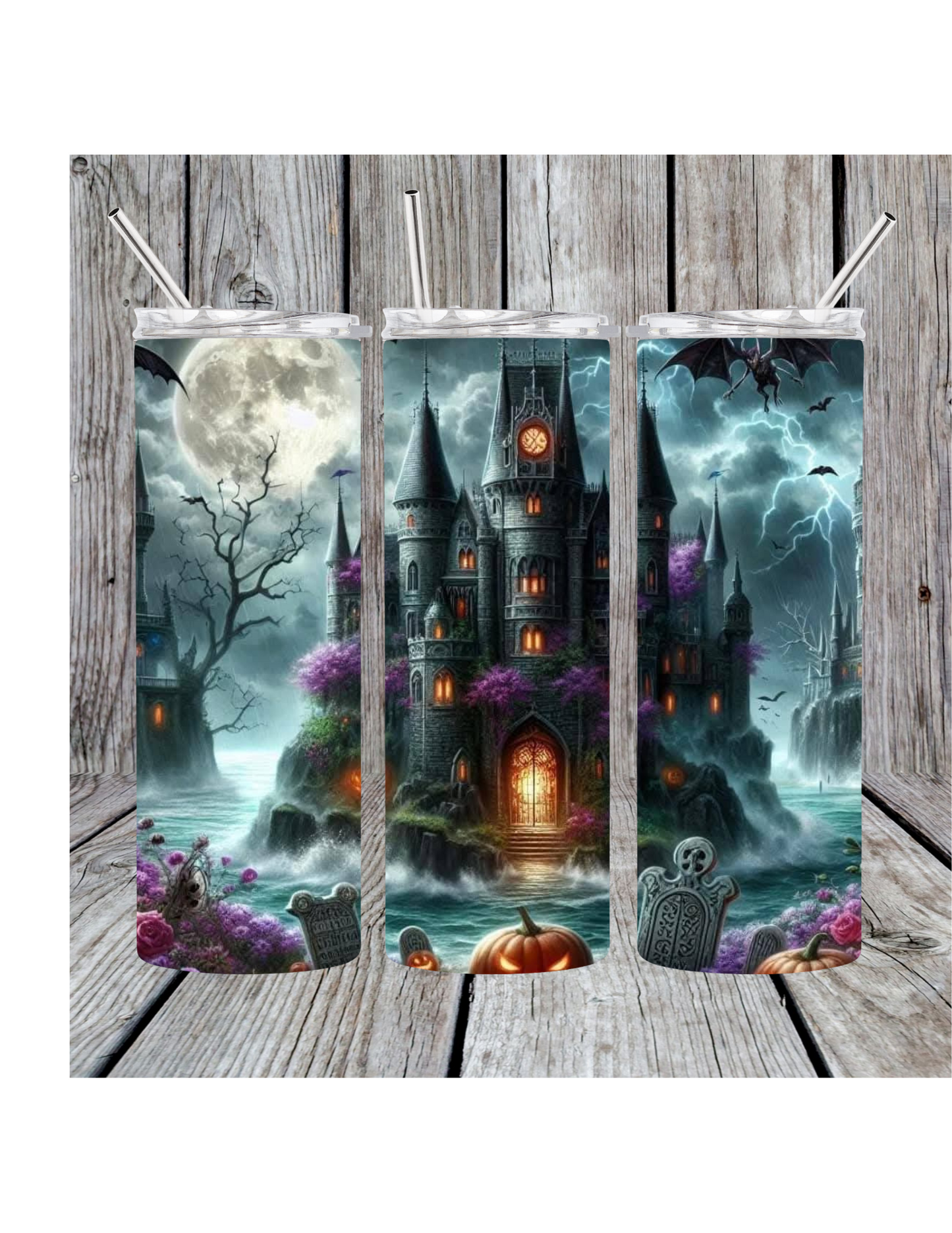 Haunted castle tumbler