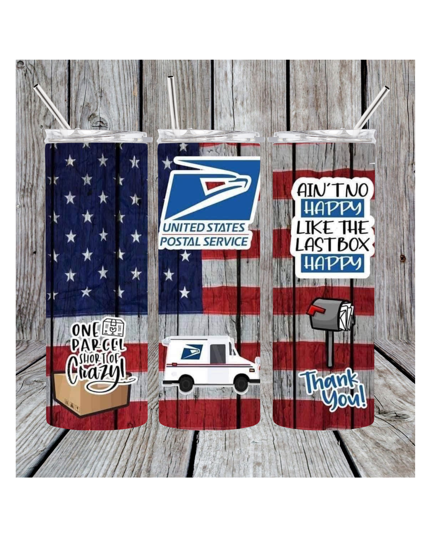 Postal carrier tumbler