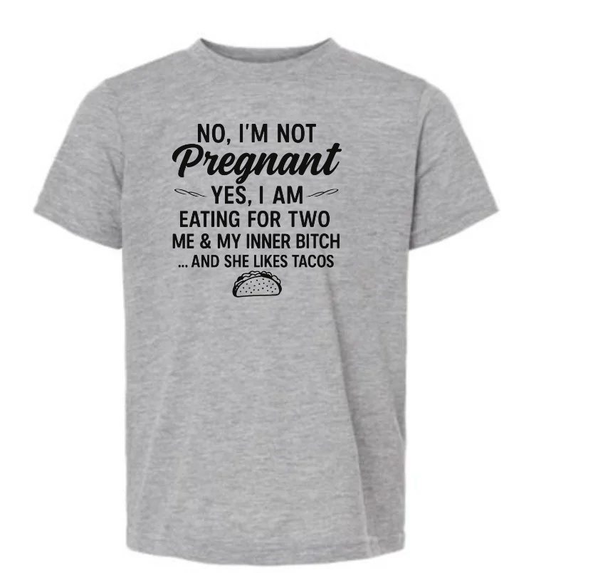 No im not pregnant shirt