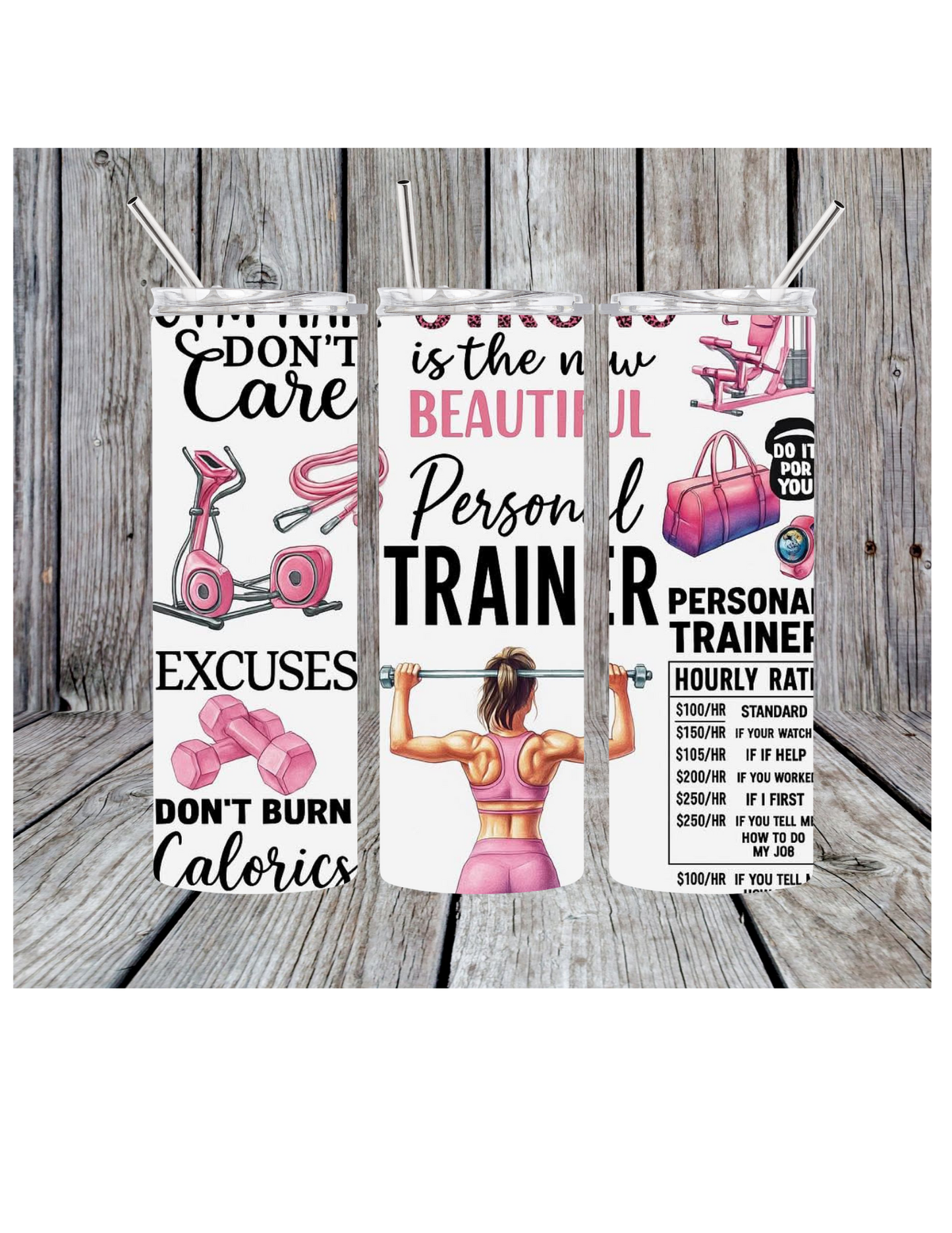 Personal trainer tumbler