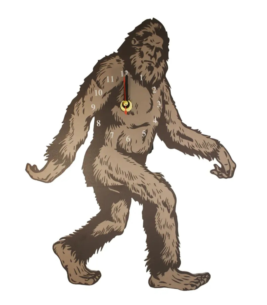 Bigfoot clock with swinging legs