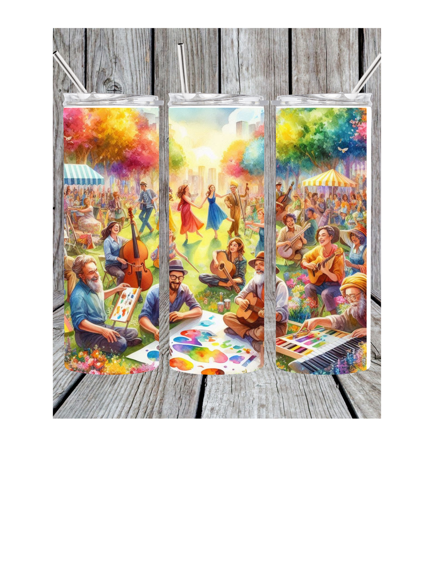 Art in the park tumbler
