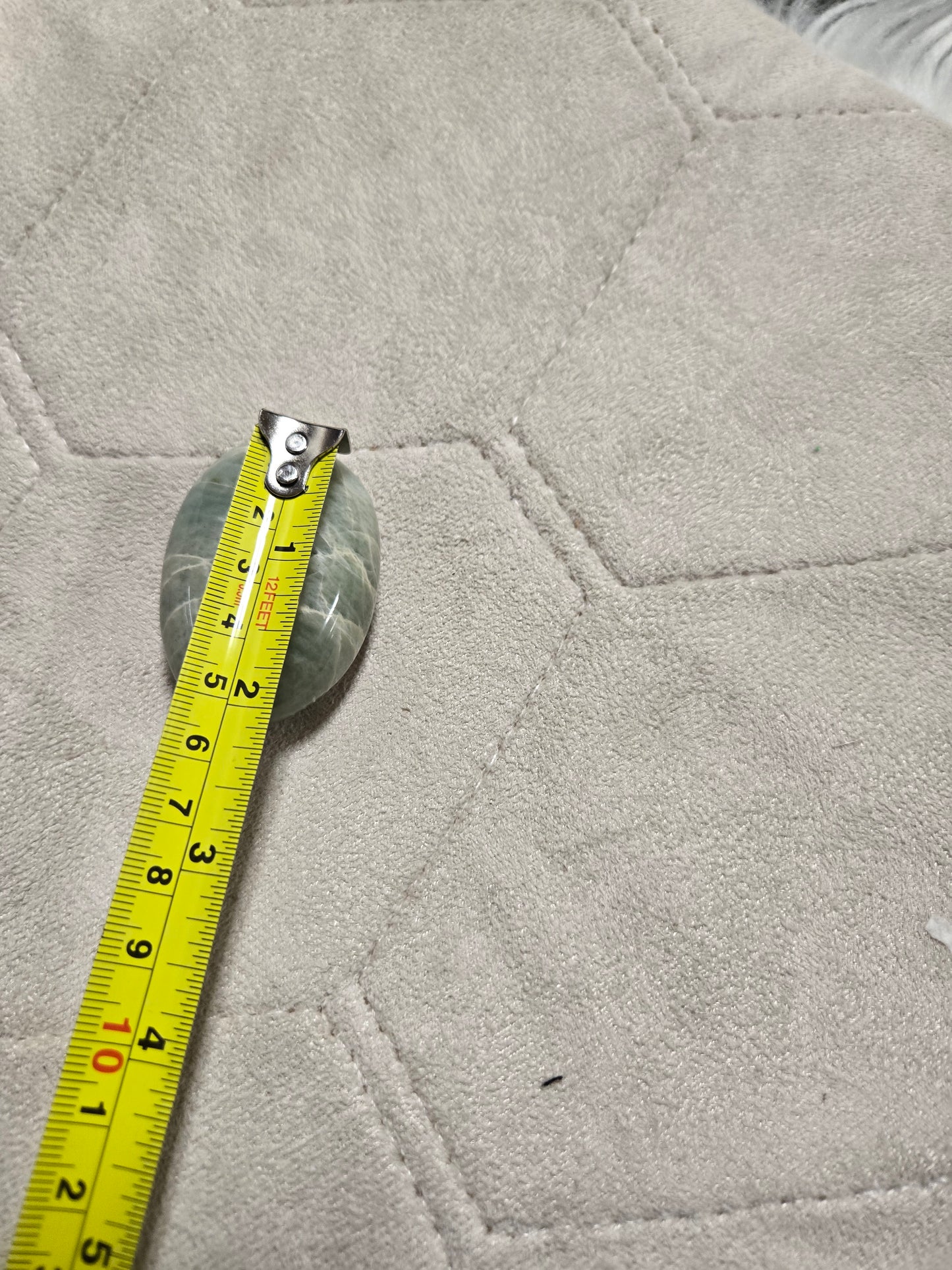 Green Moonstone palm stone