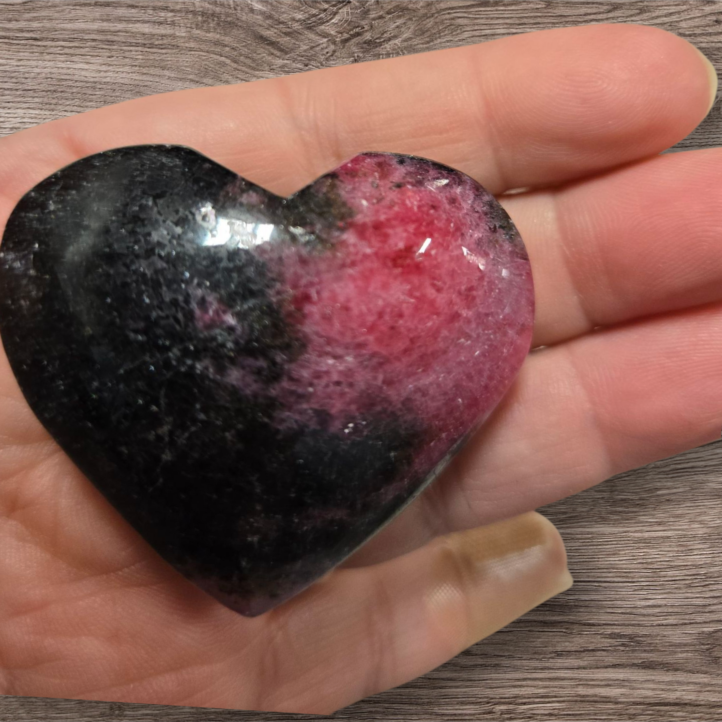 Rhodonite heart