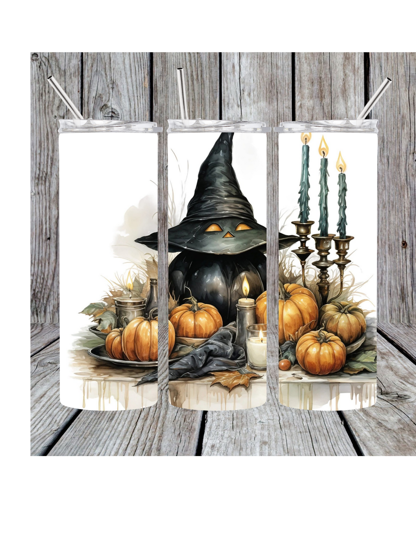 Halloween pumpkin tumbler