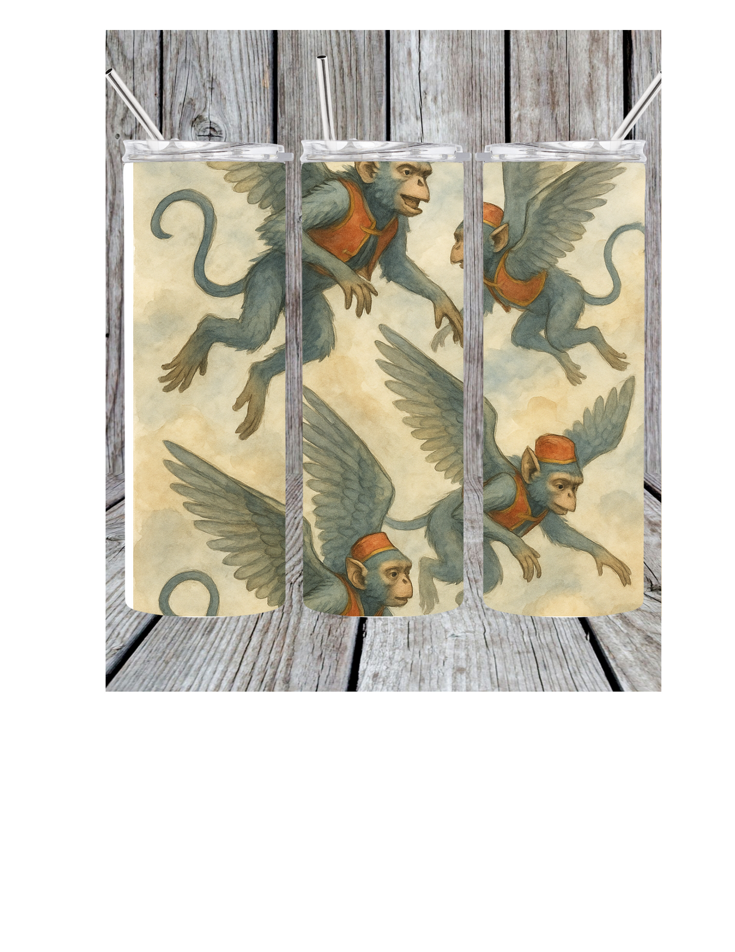 Flying monkeys tumbler