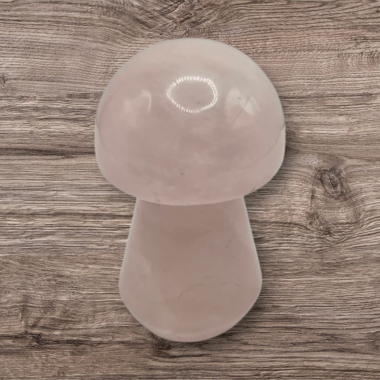 Rose quartz mushroom