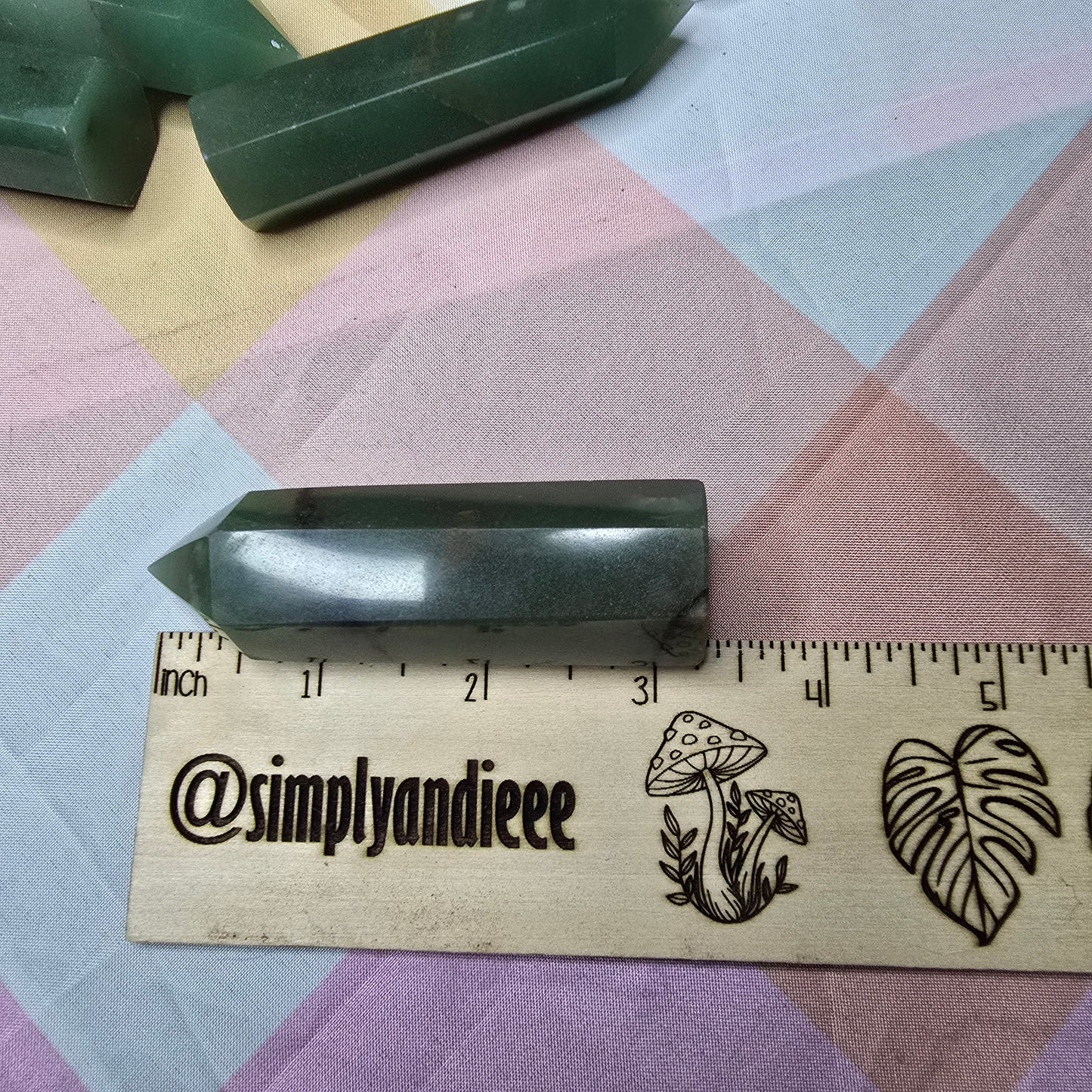 Green Aventurine Tower 3.25” Healing Crystal Point – Luck Abundance – New