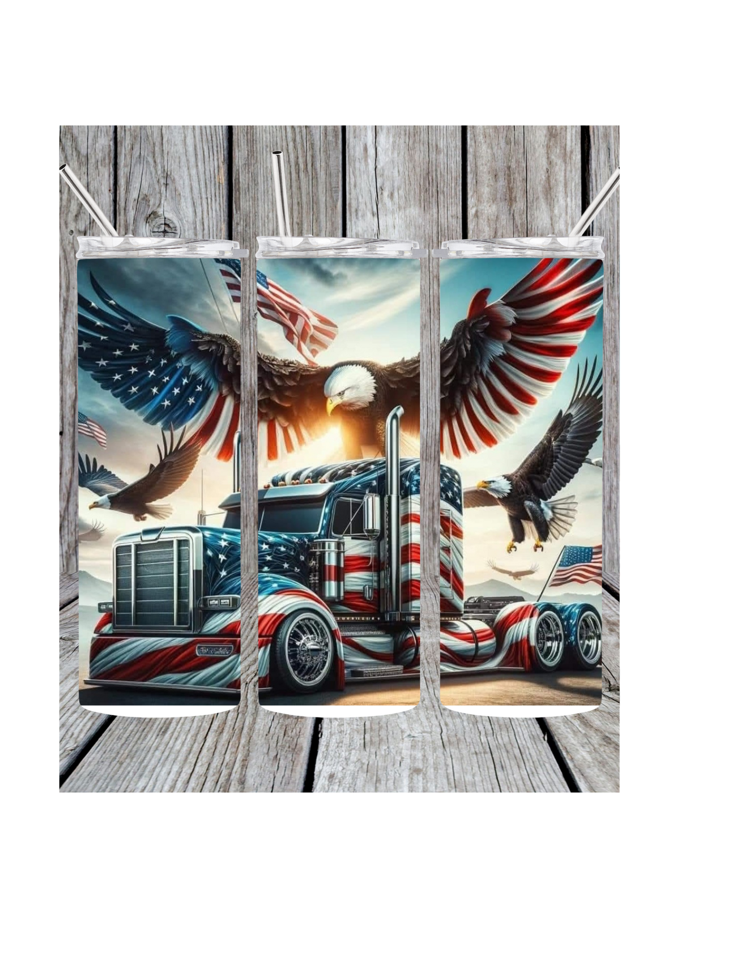 American truck driver tumbler