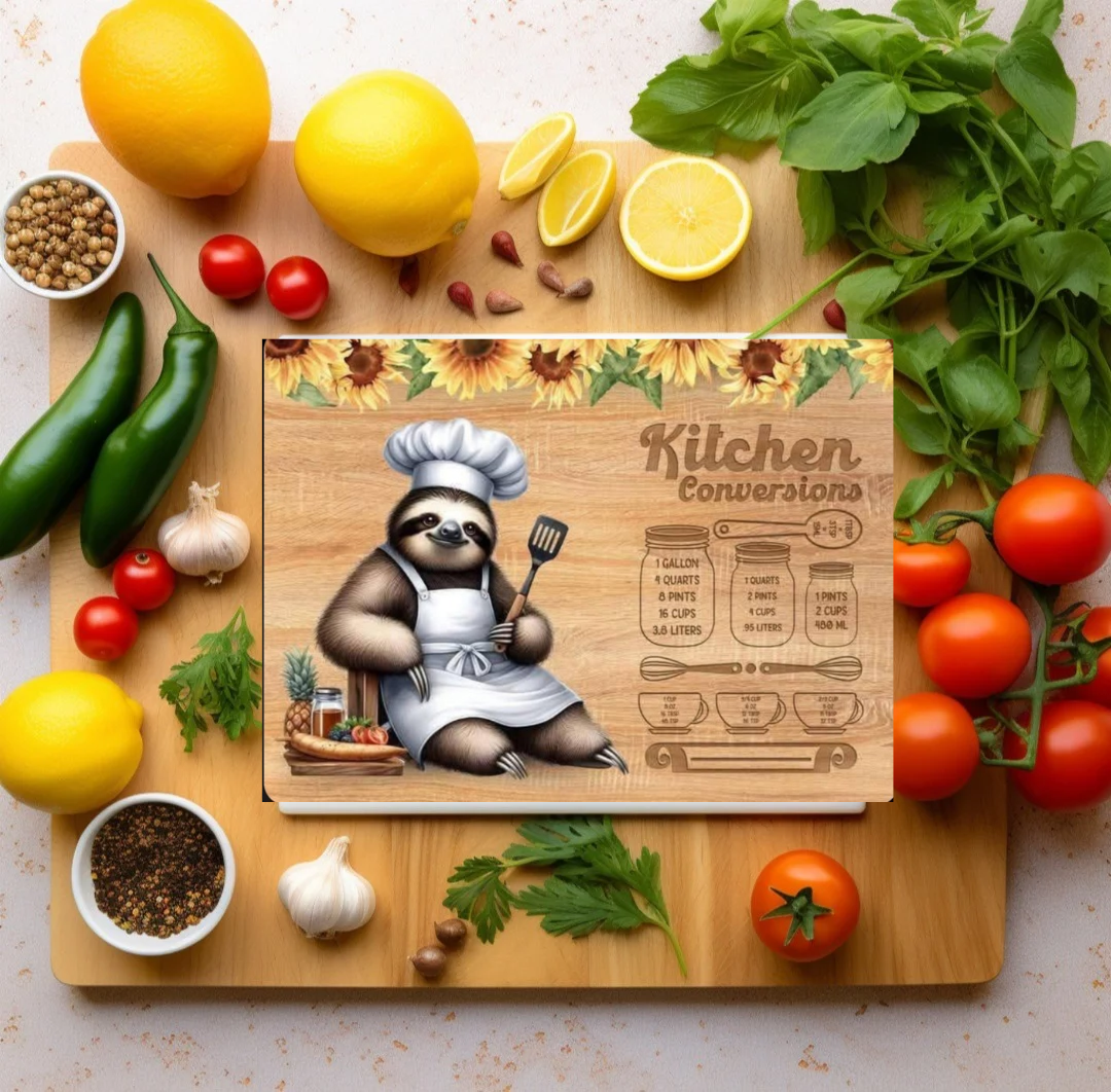 Sloth cutting board
