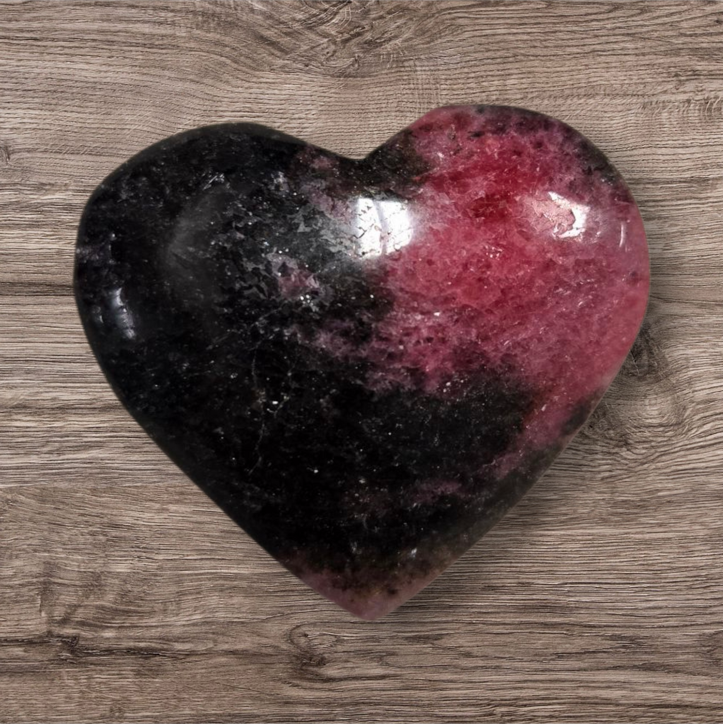 Rhodonite heart